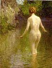 Edward Henry Potthast Canvas Paintings - Nude